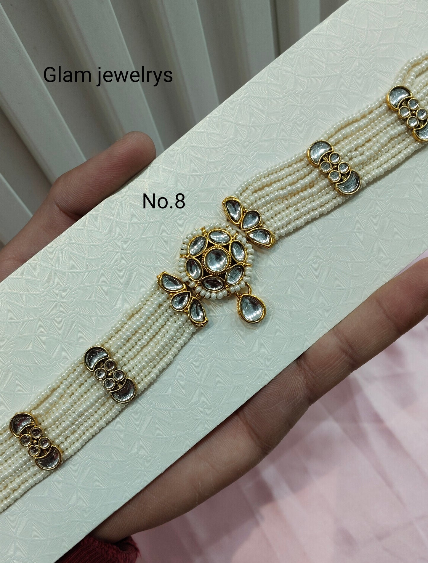Indian Kundan Headpiece Matha Patti Head piece sheesh fool/Bollywood Head Piece Tikka Hair chain