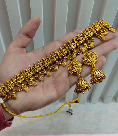 Gold Polki Choker Temple Indian Jewellery Arjan Set