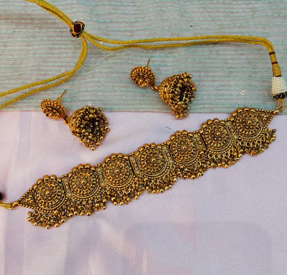 Gold Polki Choker Indian Jewellery Arjan Set