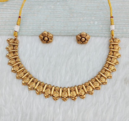 Gold Polki Necklace Indian Jewellery Simran Set