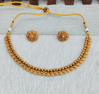 Gold Polki Necklace Indian Jewellery Simran Set