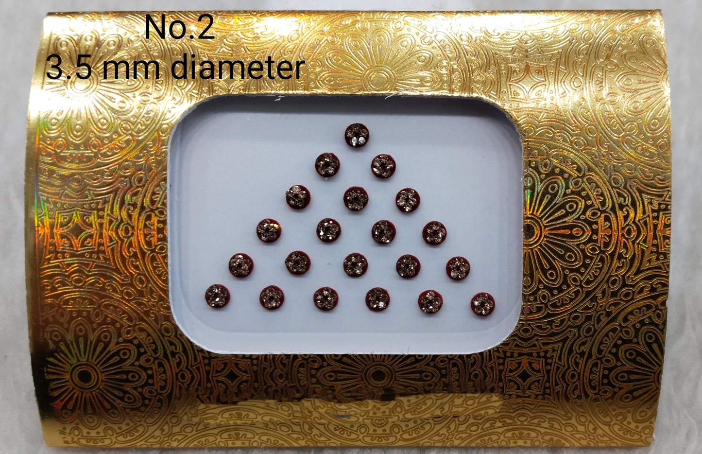 Indian Round And Long Bindis Tattoo Sticker Multi Color Bollywood Card