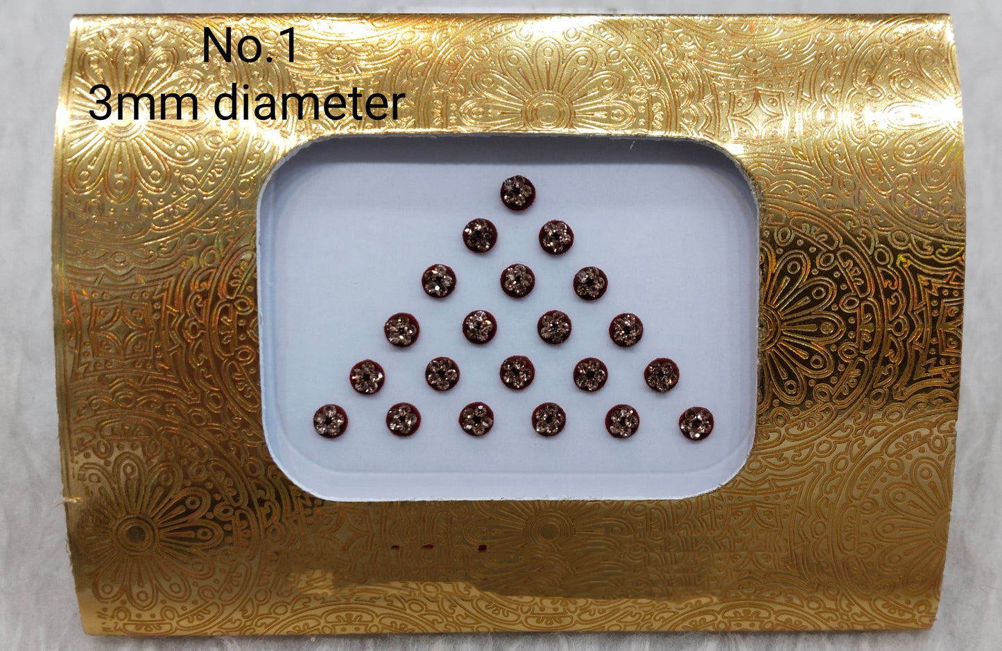 Indian Round And Long Bindis Tattoo Sticker Multi Color Bollywood Card