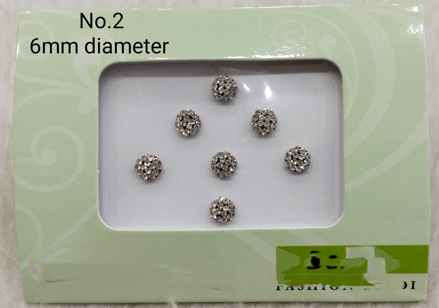 Indian Round Bindis Tattoo Sticker Silver Gold Bollywood Card