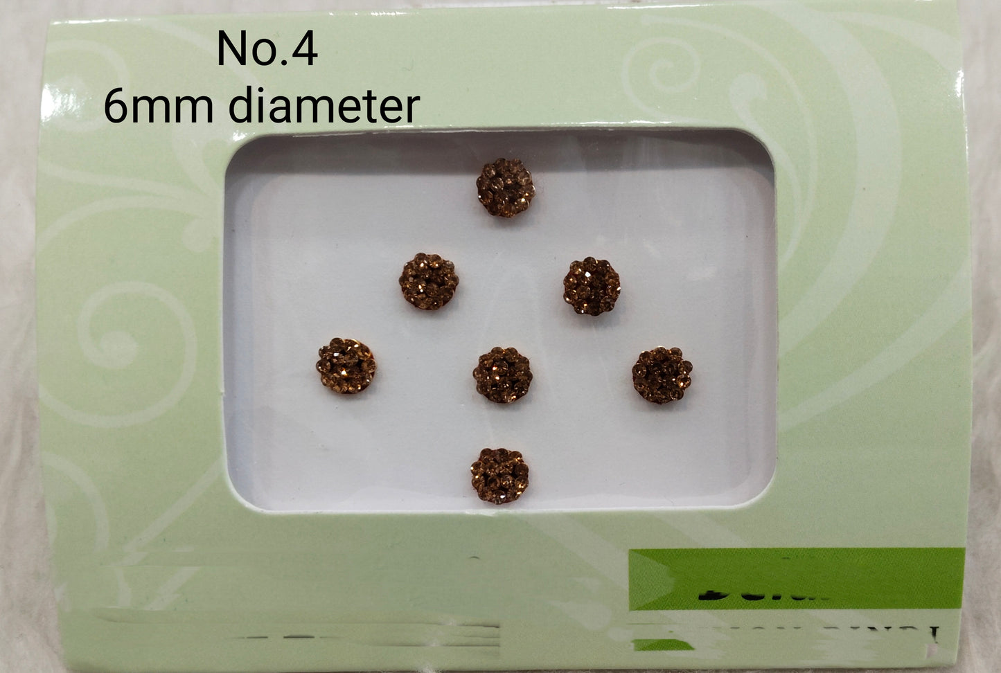 Indian Round Bindis Tattoo Sticker Silver Gold Bollywood Card