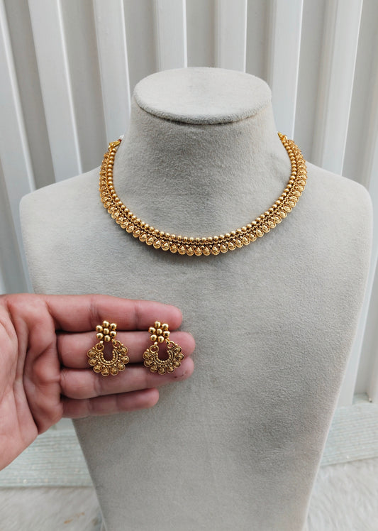 Gold Polki Necklace Indian Jewellery Rana Set