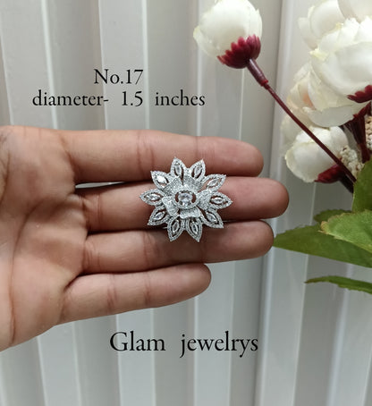 CZ American Diamond Adjustable Indian Finger Rings