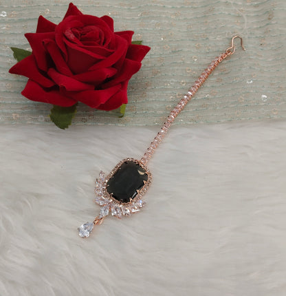 Crystal Tikka Jewellery Indian Headpiece Set