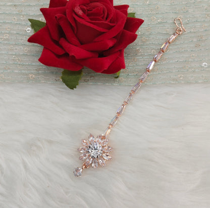Crystal Tikka Jewellery Indian Headpiece Set