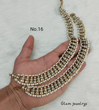 Antique Gold Anklets Jhanjar Payal Indian Jewellery  Set