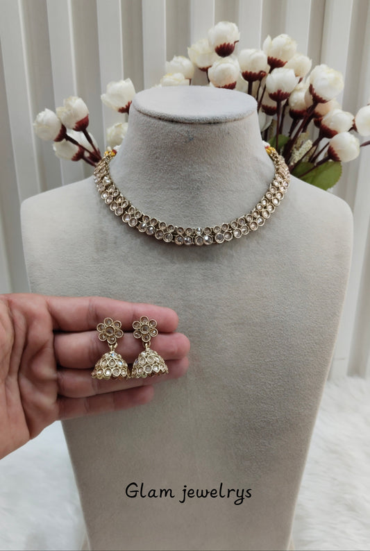 Antique Gold Necklace Indian Jewellery Nitish Set