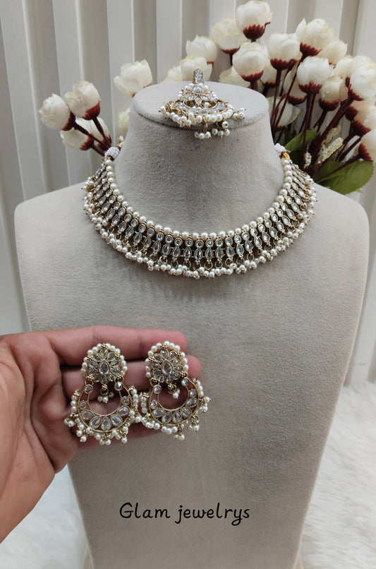 Antique Gold Necklace Indian Jewellery Naman Set