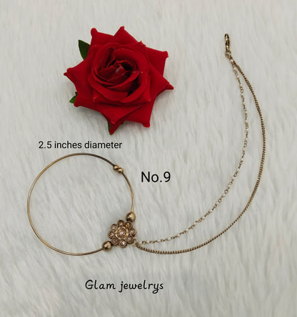 Nose ring Indian bridal nathini for pierced nose