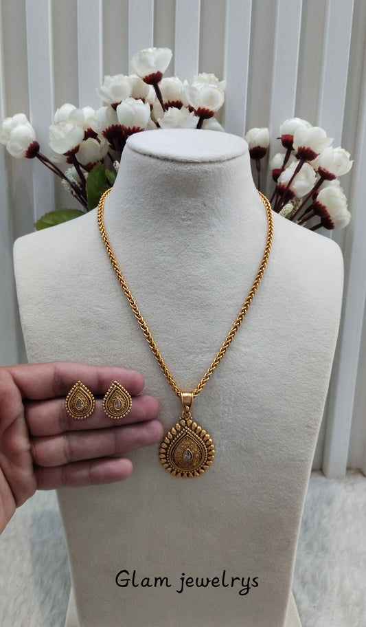 Gold Polki Necklace Indian Jewellery Azam Set