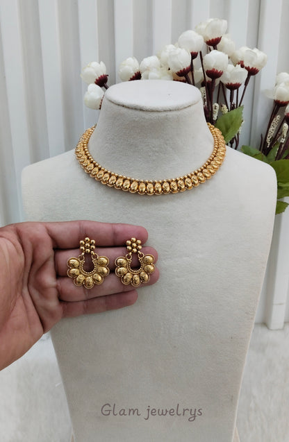 Gold Polki Necklace indian Jewellery Kuwar Set