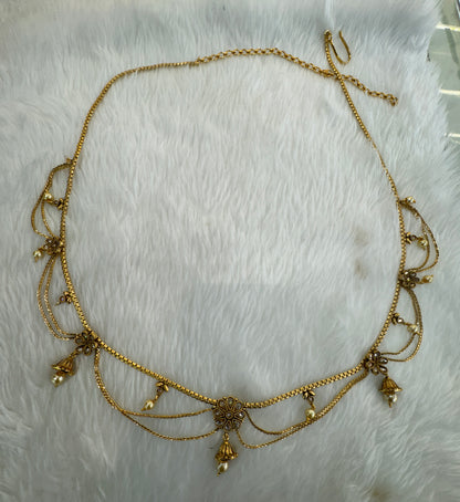 Gold Belly Chain sari saree chain Jewellery Indian Kamarbandh Kamarband Online