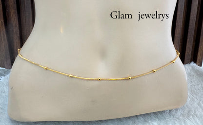 Gold Belly Chain sari saree chain Jewellery Indian Kamarbandh Kamarband Online