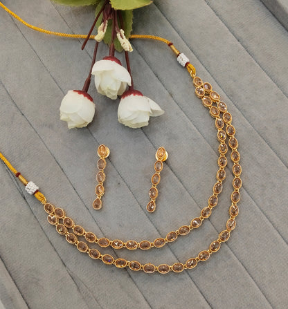 Gold Polki  Necklace Indian Jewellery Kataria Set