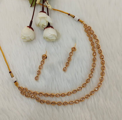 Gold Polki  Necklace Indian Jewellery Kataria Set