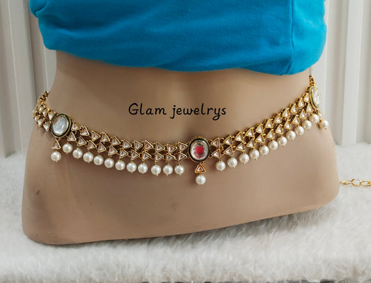Gold Belly chain indian kamarbelt saree chain