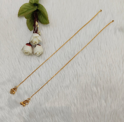 Gold Anklets Jhanjar Payal Indian Jewellery  Set