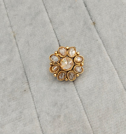Gold Cocktail Indian Finger Rings