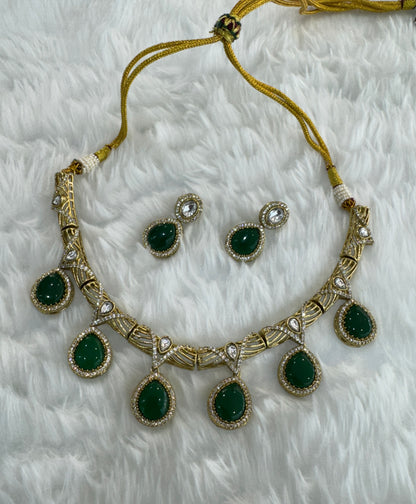 Green Necklace Indian Jewellery Emma Set