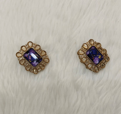 Jamni Antique Gold Bollywood Indian Jandu Earrings