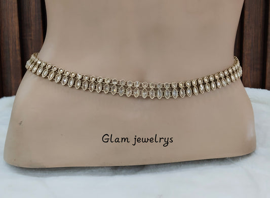 Antique Gold indian Belly Chain kamarbelt Saree Chain