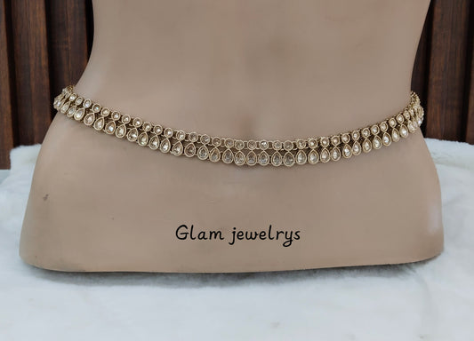 Antique Gold indian Belly Chain kamarbelt Saree Chain