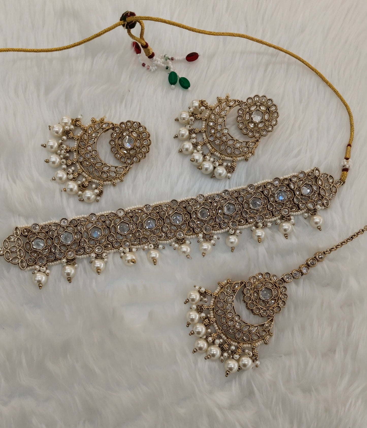 Antique Gold Choker Indian Jewellery Carlsbad Set