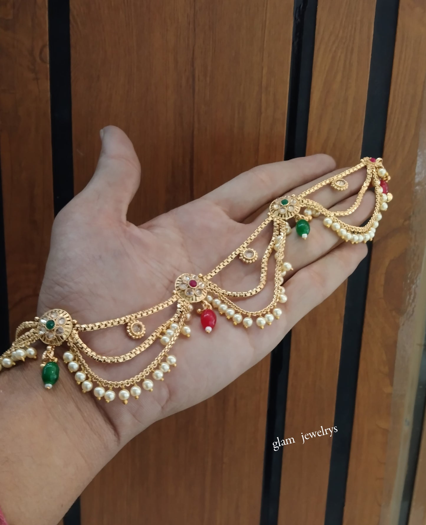 Antique Gold Anklets Jhanjar Payal Indian Jewellery  Set