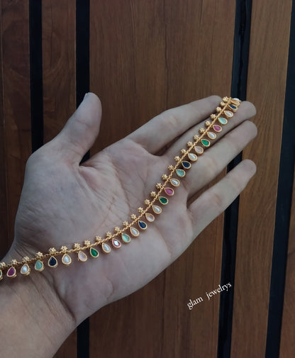 Gold Anklets Jhanjar Payal Indian Jewellery  Set