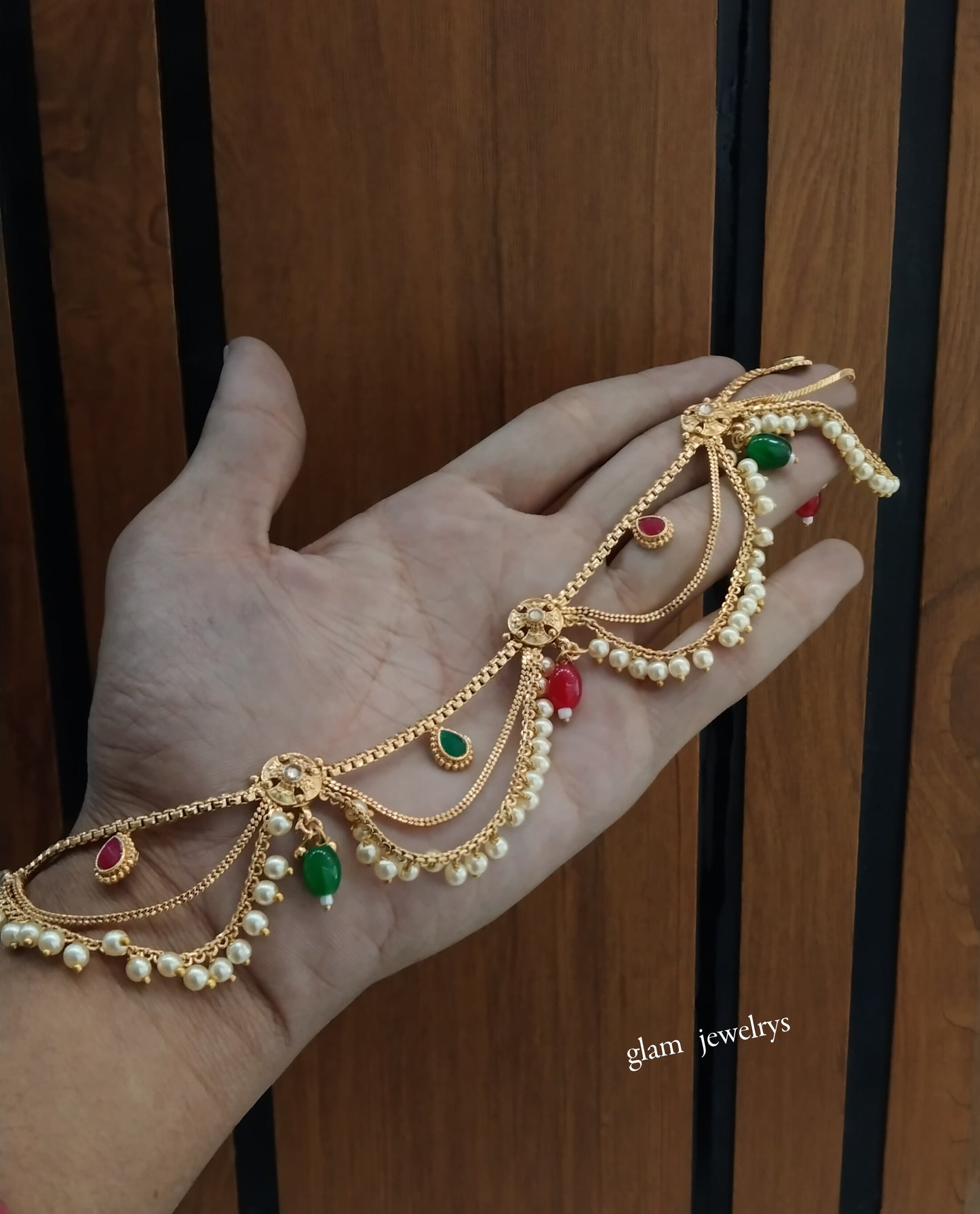Antique Gold Anklets Jhanjar Payal Indian Jewellery  Set