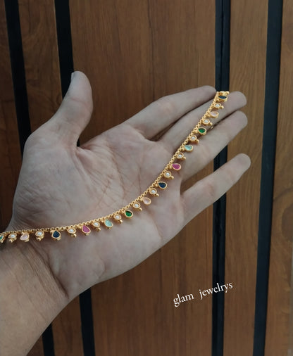 Gold Anklets Jhanjar Payal Indian Jewellery  Set