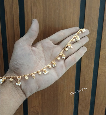 Gold Anklets Jhanjar Payal Indian Jewellery  Set