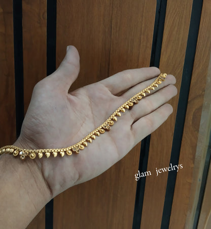 Gold Anklets Jhanjar Payal Indian Jewellery  Set