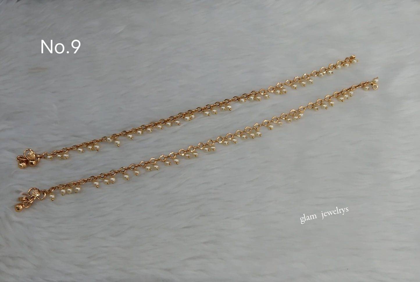 Gold Anklets Jhanjar Payal Indian Jewellery  Set