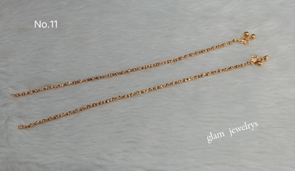 Gold Anklets Jhanjar Payal Indian Jewellery  Set