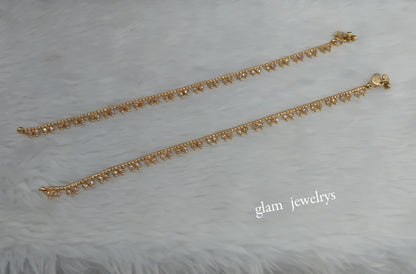 Gold Anklets Jhanjar Payal Indian Jewellery  Set