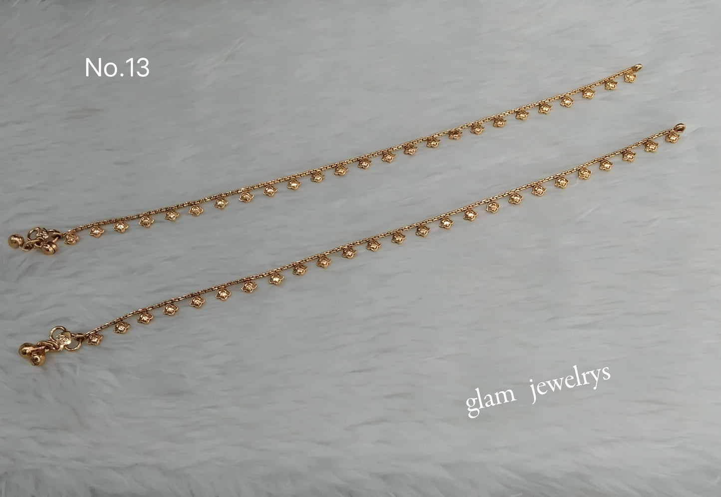 Gold Anklets Jhanjar Payal Indian Jewellery  Set