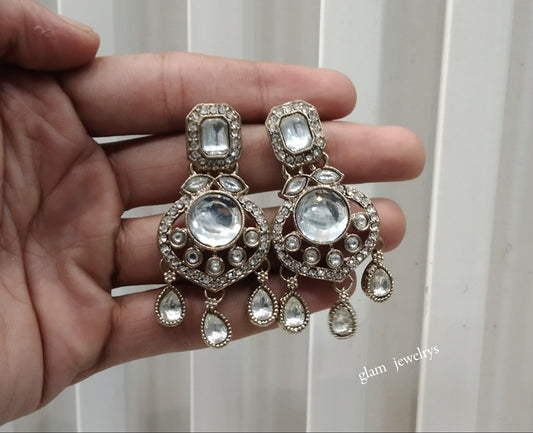Antique Gold Bollywood Indian Dora Earrings