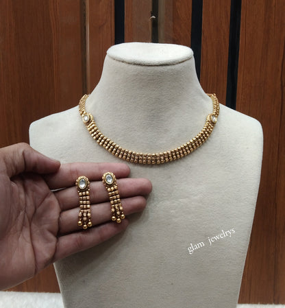 Gold polki Necklace set/ Gold Necklace Many sets