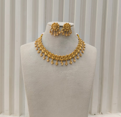 Gold Polki Necklace set/ Gold Necklace Amiri sets