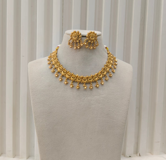 Gold Polki Necklace set/ Gold Necklace Amiri sets