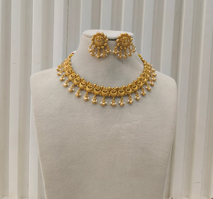 Gold Polki Necklace set/ Gold Necklace Amiri sets