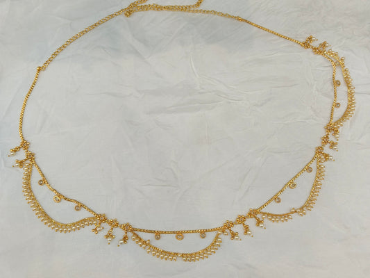 Gold Indian Belly Chain kamarbelt Saree Chain