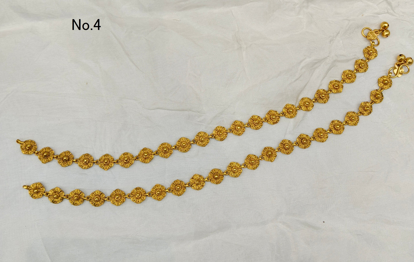 Gold Anklets Jhanjar Payal Indian Jewellery  Set