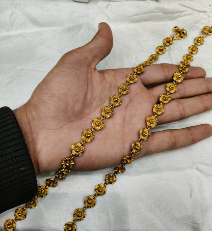 Gold Anklets Jhanjar Payal Indian Jewellery  Set