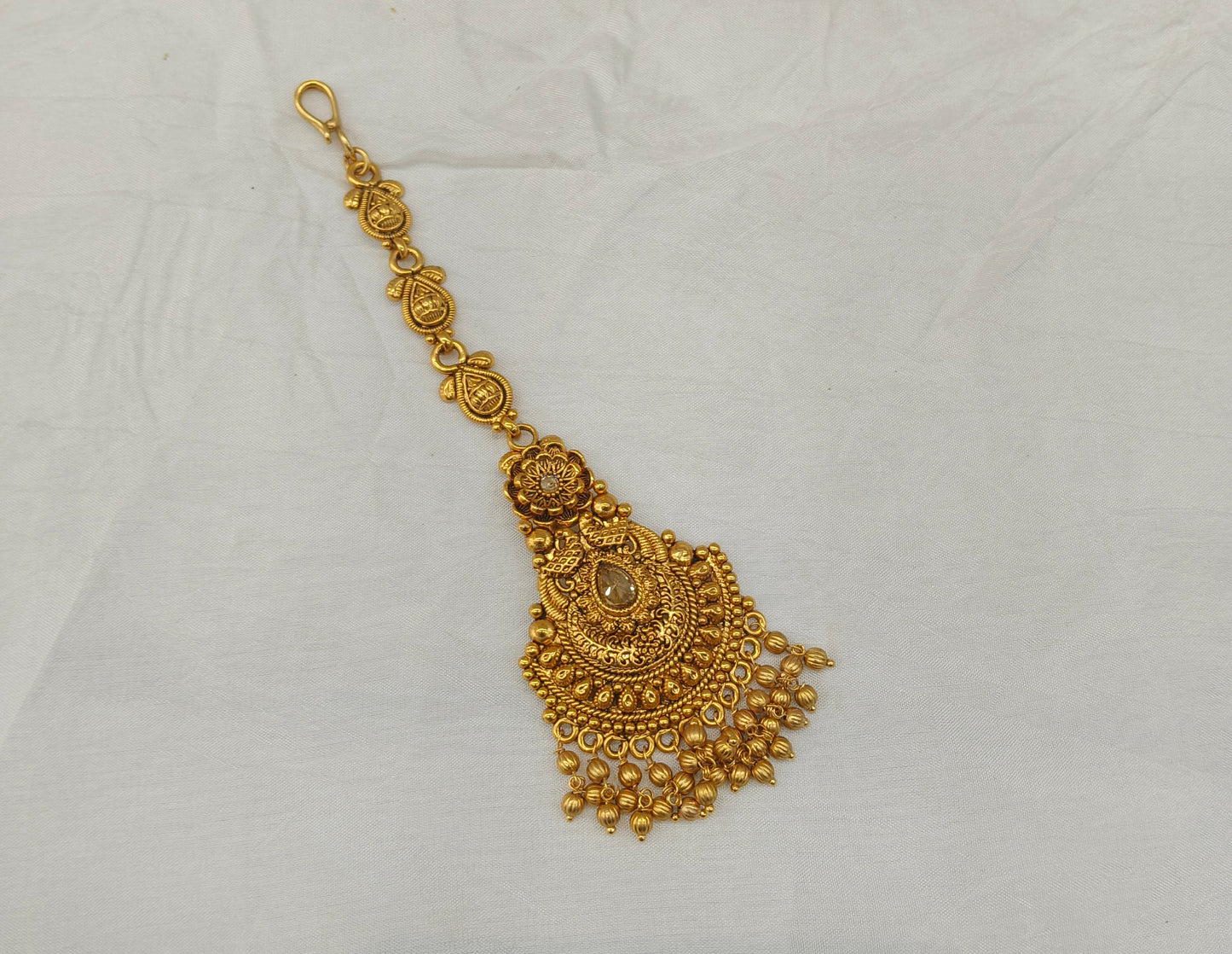 Gold polki Tikka Jewellery Indian Headpiece Jewellery